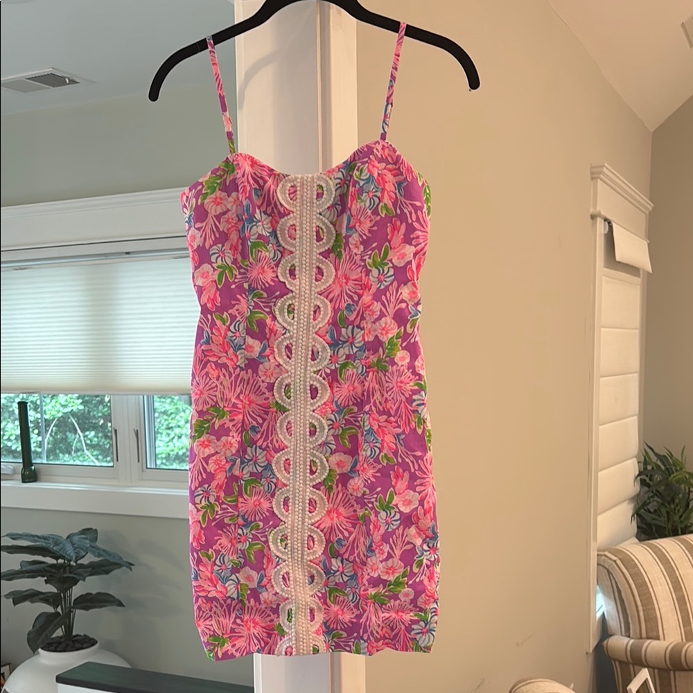 Lilly Pulitzer Pink and Purple Floral Dress